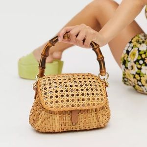 Serpui Brooke Lady Wicker Bag in Sand